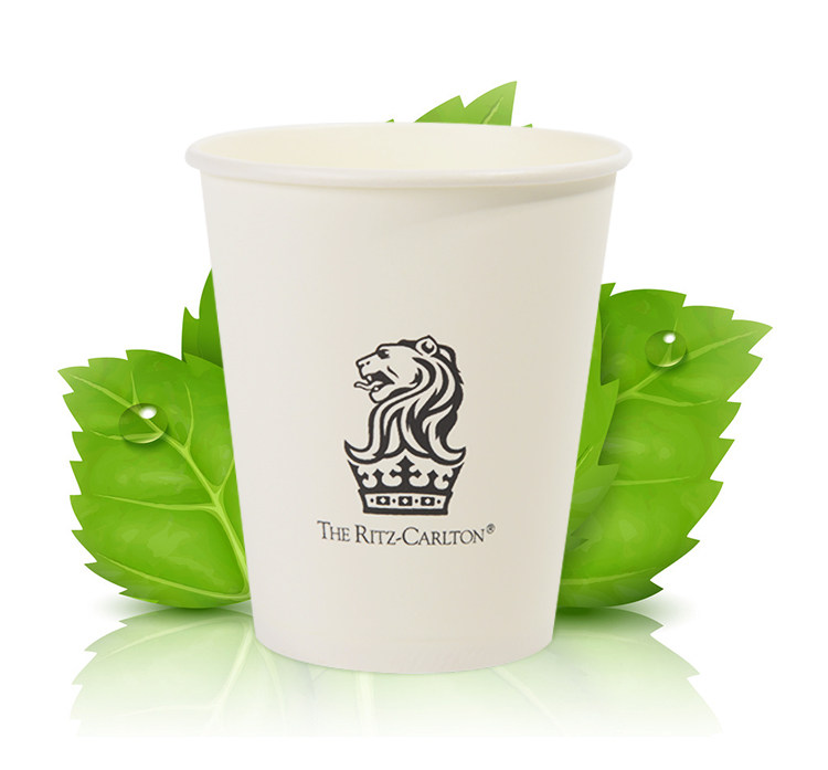 新疆包邮9盎司245ml一次性纸杯定做logo超厚商务纸杯