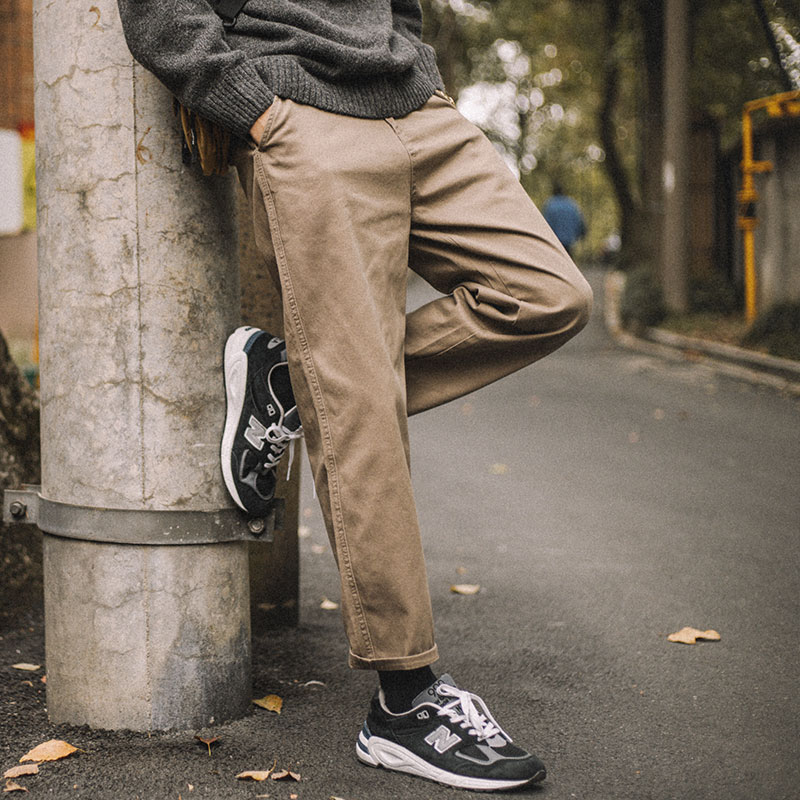 兔先森休闲裤2022新款春秋季宽松直筒长裤学生韩版男工装裤子潮流