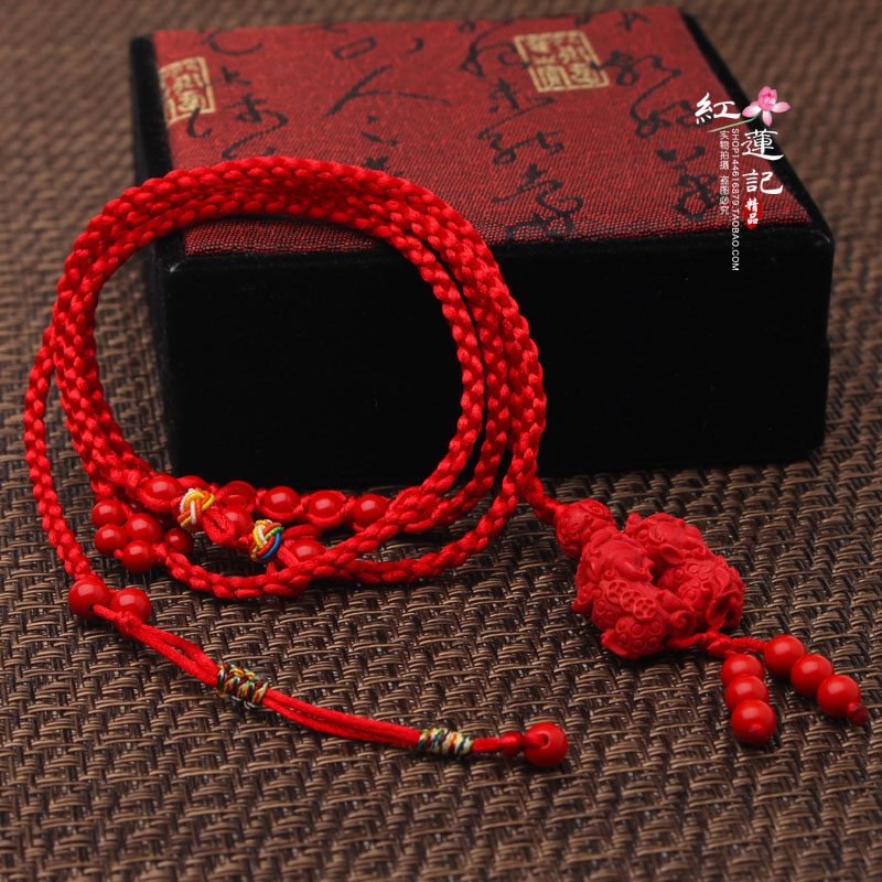 安岁虎年本命年红绳腰链女男款貔貅性感编织红腰其它首饰