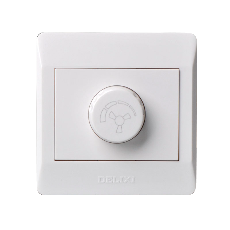 调速德力西暗装吊扇无极变速电风扇旋钮开关220v调速开关