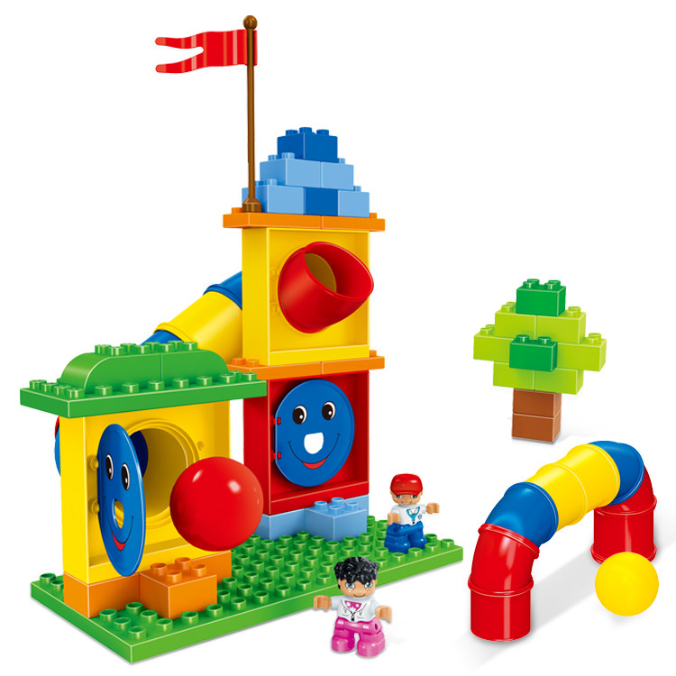 积木兼容乐高管道9076教育教育系系列游戏拼插教具塑料积木