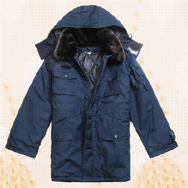正品3536厂藏青作训大衣冬季防寒防水毛领户外军迷冷冻库男女