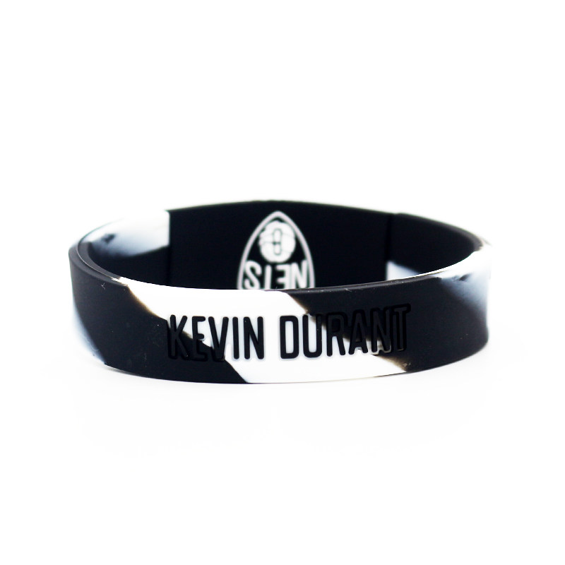 篮网队杜兰特双色nba运动手环kevin durant夜光迷彩kd篮球手腕带 - 爱