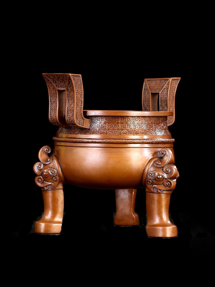 匠泽铜魂紫铜楚大摆件铜鼎工艺品办公室装饰品纯铜其他机械设备