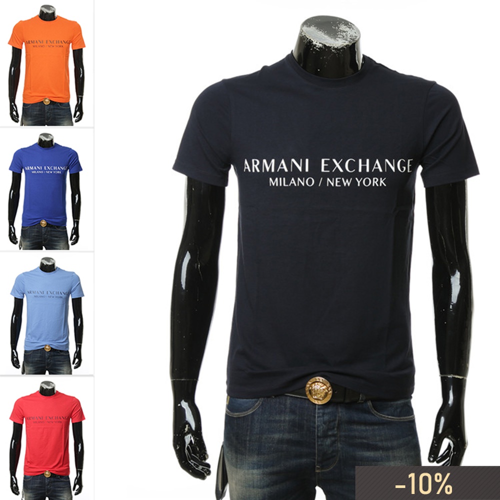 Armani Exchange AX 阿玛尼 男士休闲短袖圆领T恤 8NZT72 Z8H4Z