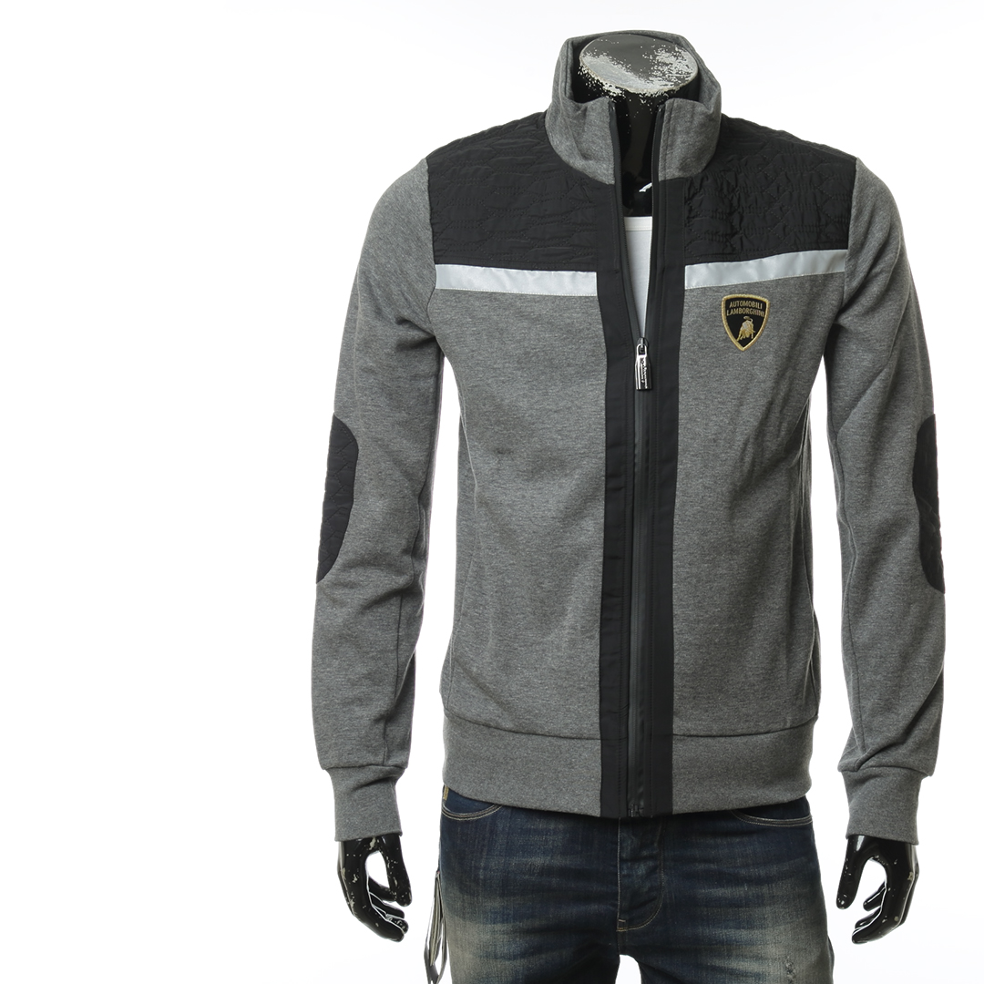 lamborghini兰博基尼时尚拼色立领开衫外套男卫b7xub7fc30267卫衣