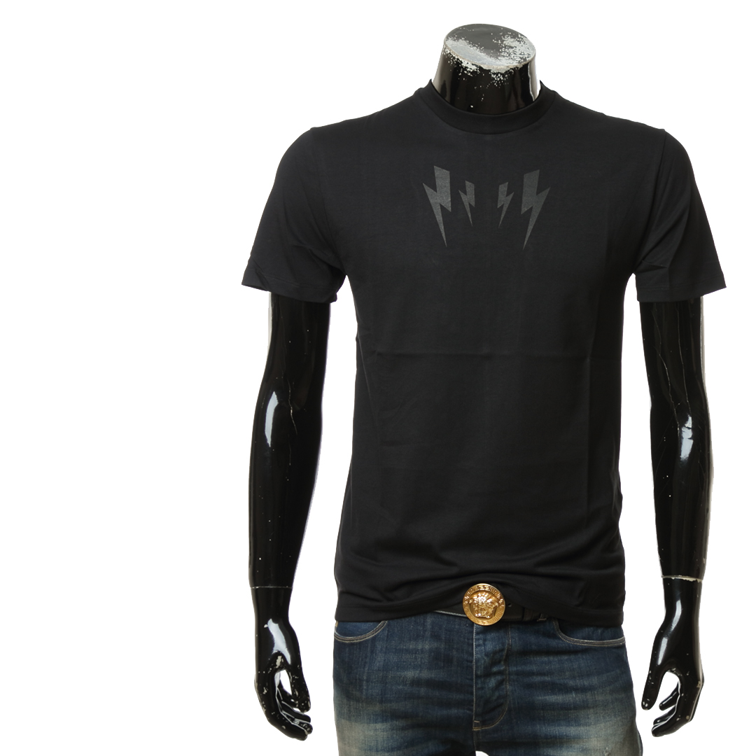 Neil Barrett NB 潮男士闪电修身百搭短袖圆领T恤 BJT048S-S527S