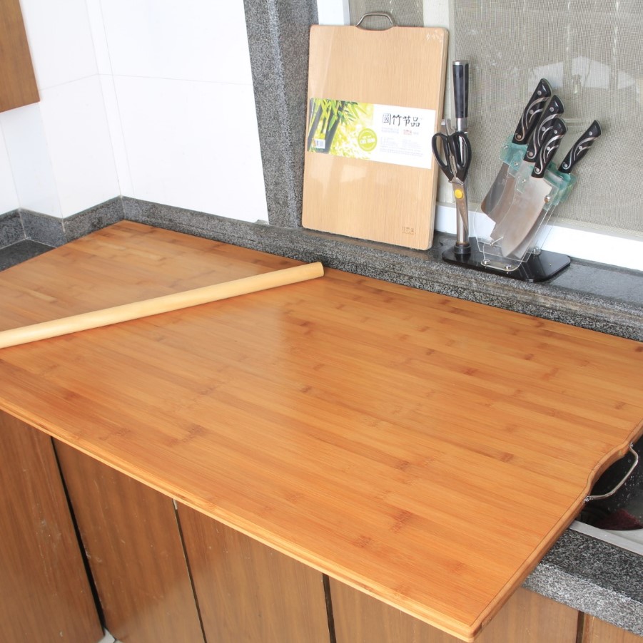 大号擀面板厨房全竹案板圆竹节品切菜板刀板1米4大面板砧板和面板