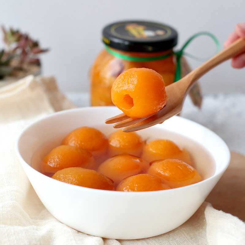 林家铺子糖水枇杷罐头350g*6瓶水果罐头玻璃瓶装整箱网红罐头甜品-mc