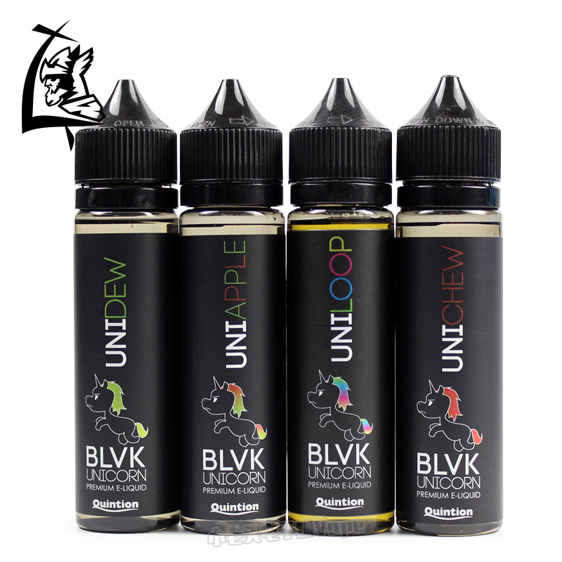 美国进口 blvk unicorn 黑色白色冰版独角兽水果味电子烟烟油60ml