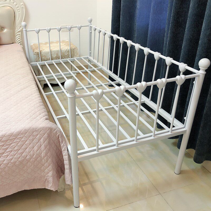 童床简约铁艺儿童拼接大床加宽小床边带护栏儿童床