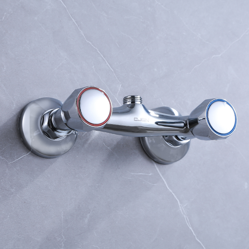 开关混水淋浴水龙头冷热双孔卫生间洗澡花洒双控浴缸淋浴龙头