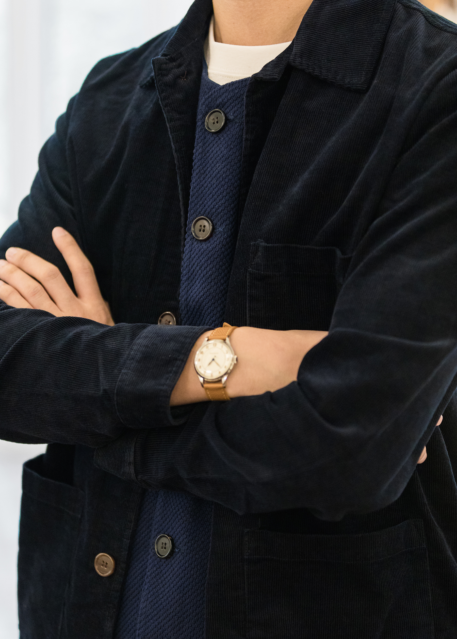 NVGS Indigo French Workwear 靛蓝灯芯绒法国工装 夹克外套 复古