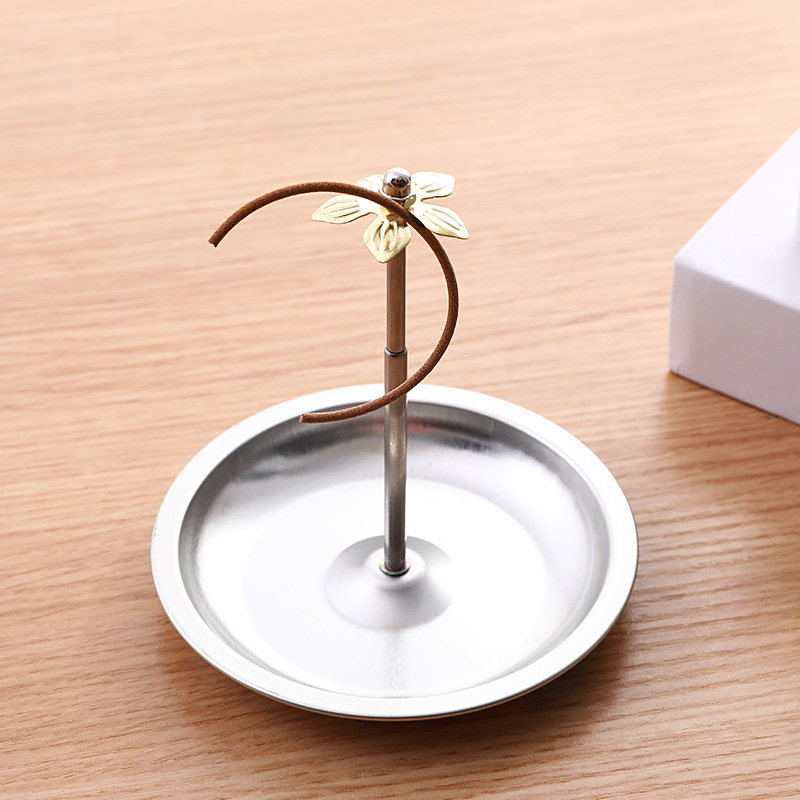 家用伸缩驱蚊灭蝇架苍蝇蚊香托盘支架卫生间檀香香薰炉