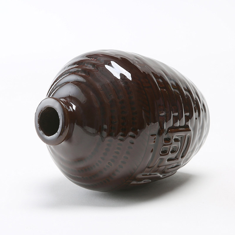 陶瓷酒瓶家用土陶酒坛子空酒瓶密封2/3/5/10一斤装的空酒坛小酒壶