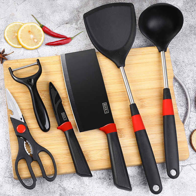 烹饪工具套装家用切菜刀菜板二合一厨房全套辅食烹饪工具套装