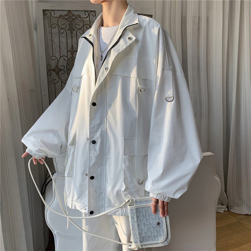 外套男士春季2022新款ins潮情侣痞帅工装上衣休闲春秋季男装夹克