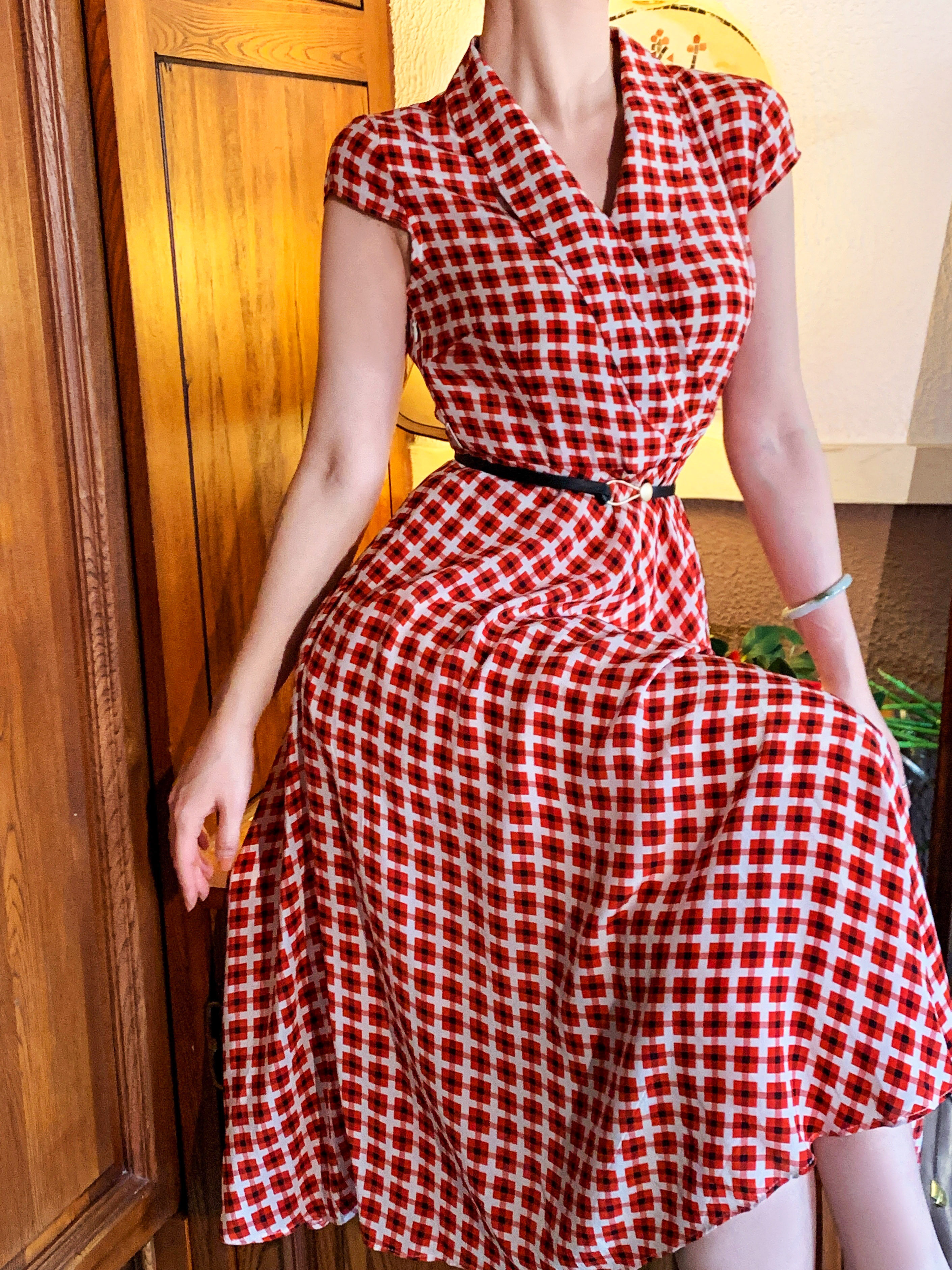 rosefang真丝青果双乔姆米复古港风不忘恋恋连衣裙连衣裙