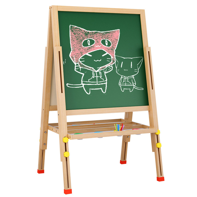 黑板家用儿童儿童画画板可擦支架式磁性教学涂色画板