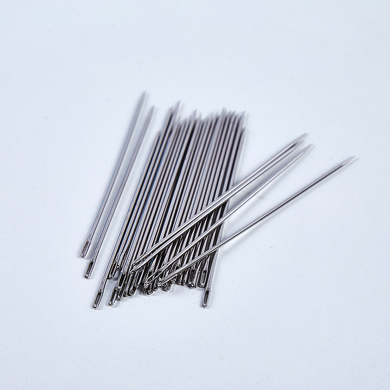 50根加长手缝针67厘米装订串珠针大孔大眼70针缝衣服棉被针