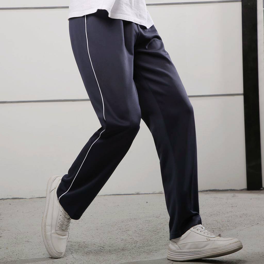 校裤一条杠男女小学直筒白边白杠运动裤一道杠初中高中生校服裤子