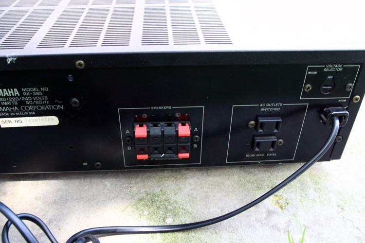 功放原装进口二手雅马哈rx-385纯音音乐2声道hifi收音功放