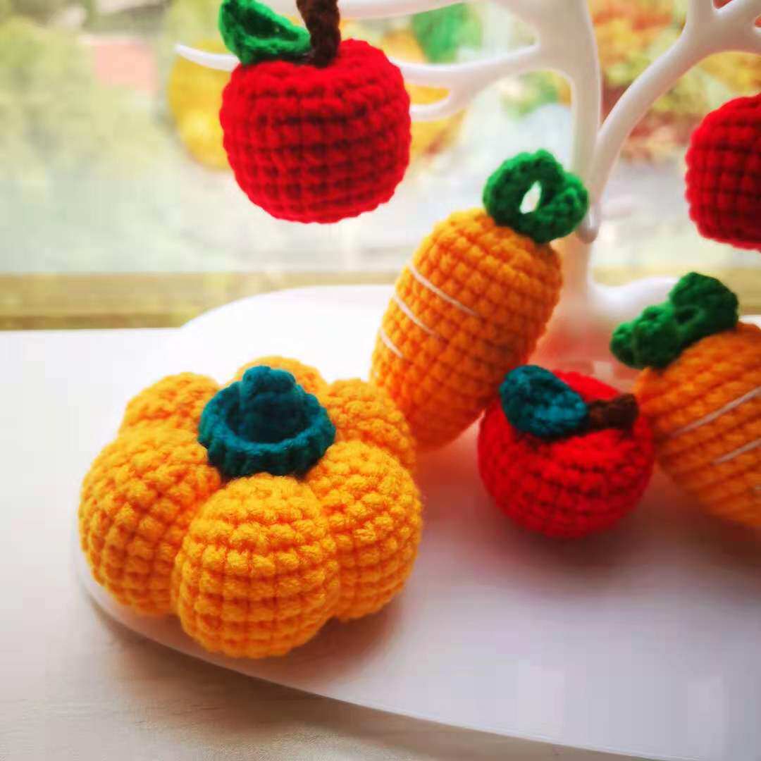 玩偶成品diy手工毛线钩织蔬菜水果卡通钥匙扣包包创意玩偶