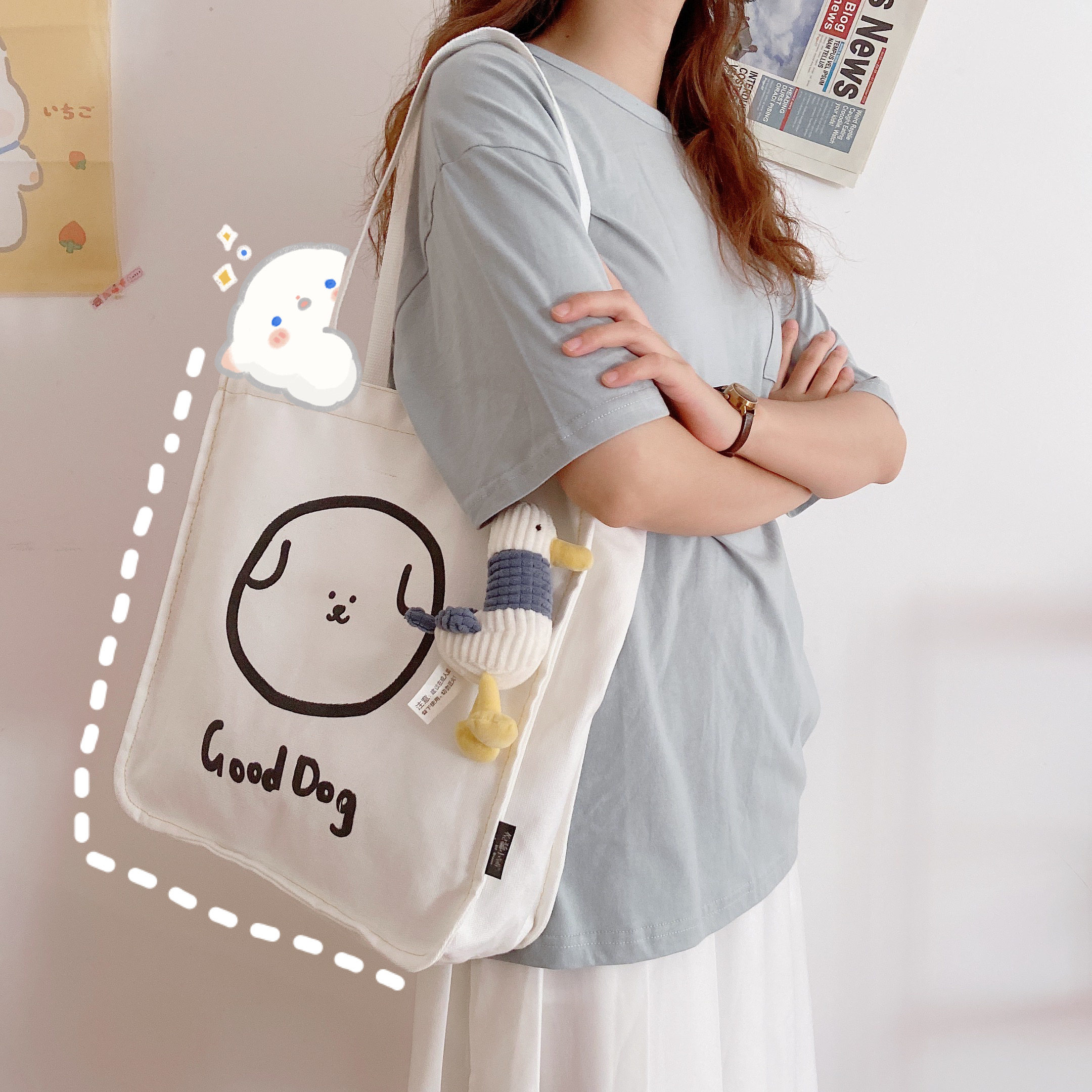 可爱流行包袋手提包手提大容量学生大学生2021日韩女士包袋