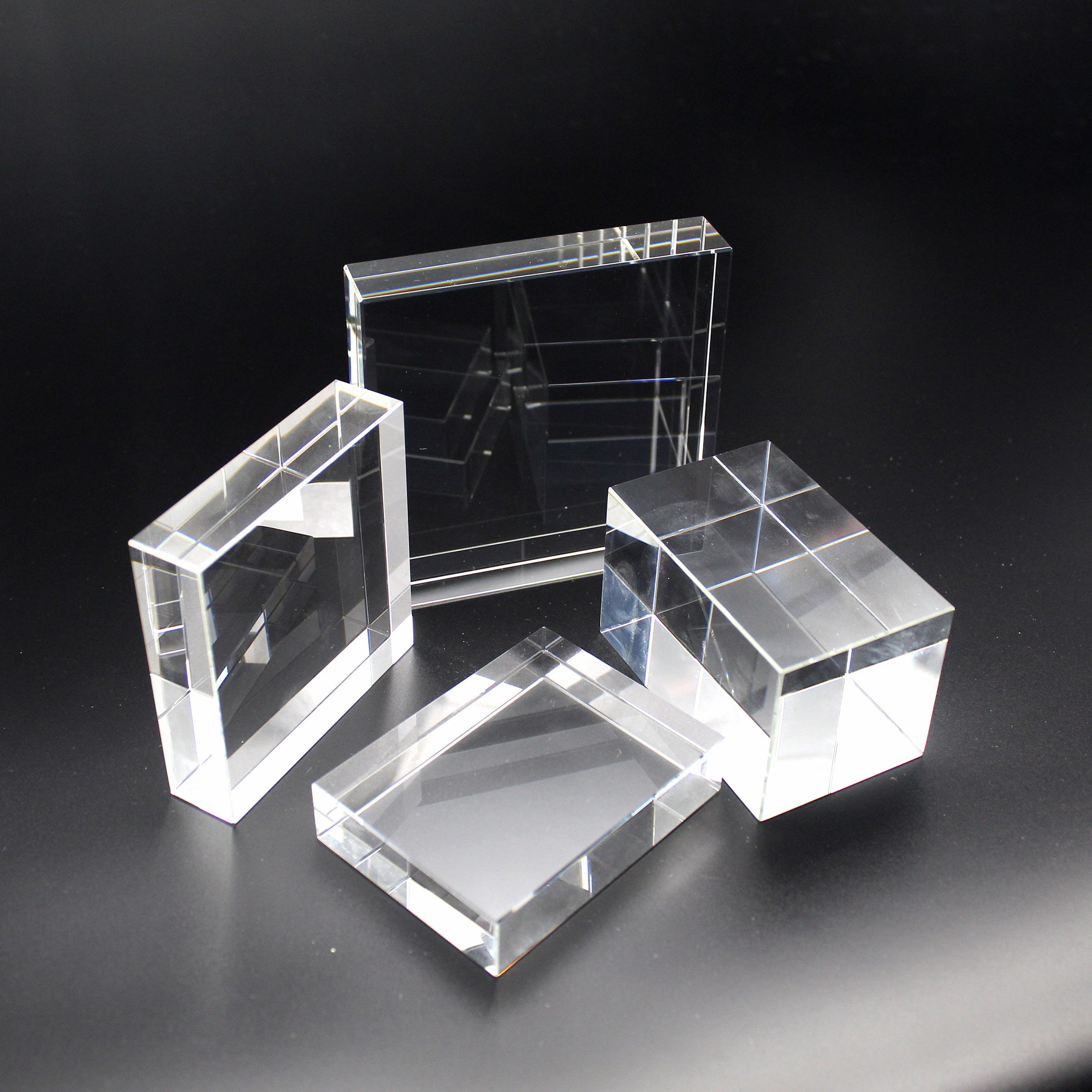 k9人造水晶方方块长方形立方体玻璃水晶底座定制摆件