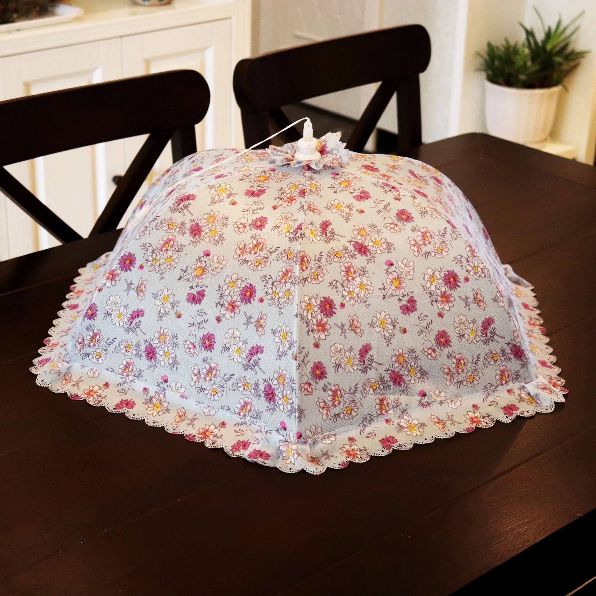 菜罩可折叠防苍蝇盖菜罩食物饭菜罩子餐桌剩菜罩家用桌罩遮菜盖伞