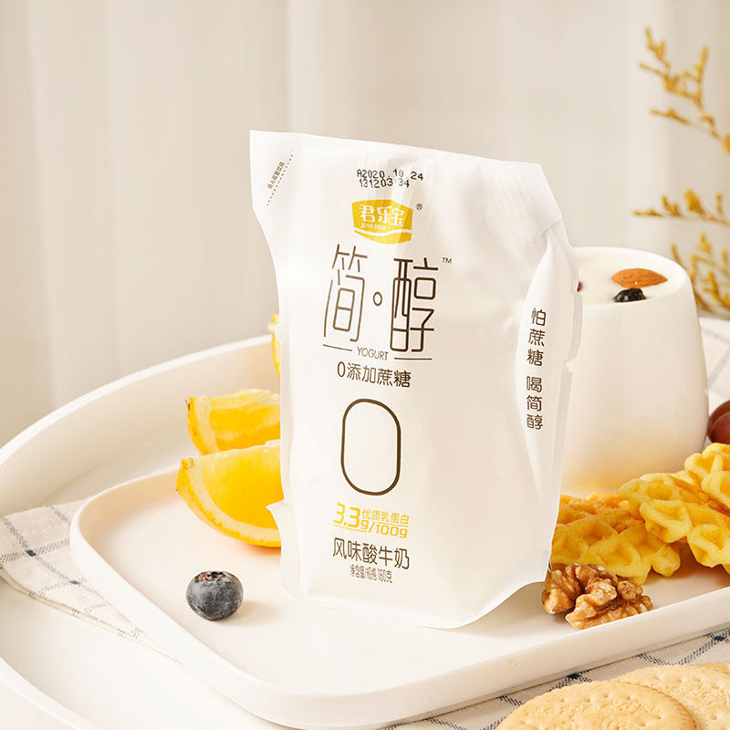 酸奶官方君乐宝简醇添加蔗糖整箱风味发酵180g低温乳