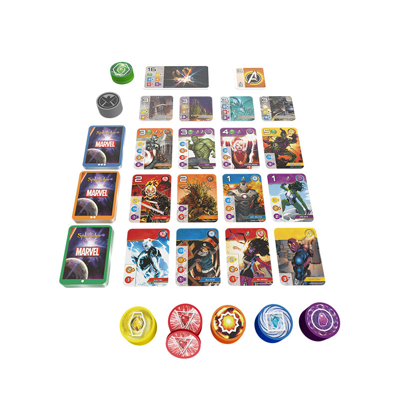 桌游中文正版璀璨宝石漫威splendor休闲聚会卡牌桌游卡牌