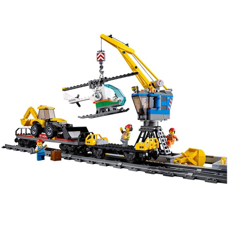 城市正品乐高city火车系列遥控重载列车60098建构