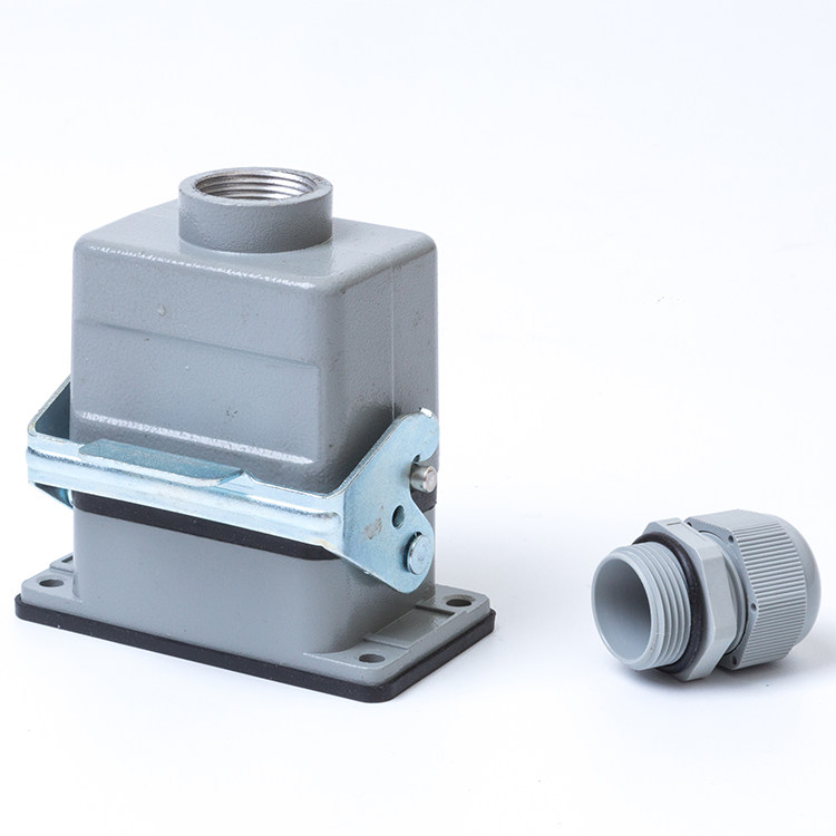 矩形重载连接器16a工业防水航空插头插座he6插头