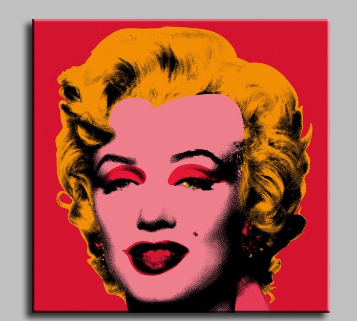 玛丽莲梦露andywarhol安迪迪沃霍尔装饰画波普艺术现代装饰画