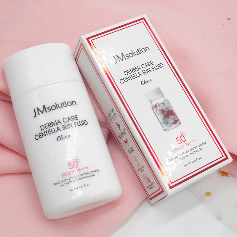 jm防晒霜隔离乳二合一面部清爽不油腻善后修复防紫外线积雪草60ml