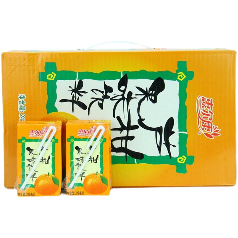 盒装惠尔尔康芦柑清凉茶饮料冬瓜茶菊花茶消暑果味