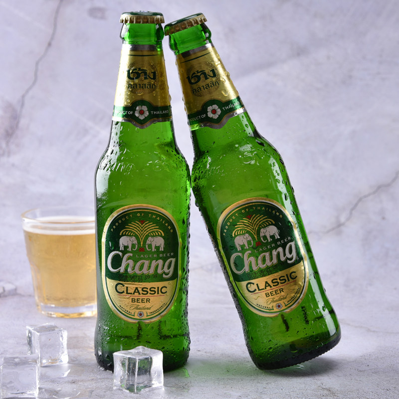 啤酒24瓶泰国进口精酿chang大象双象泰象清爽型啤酒