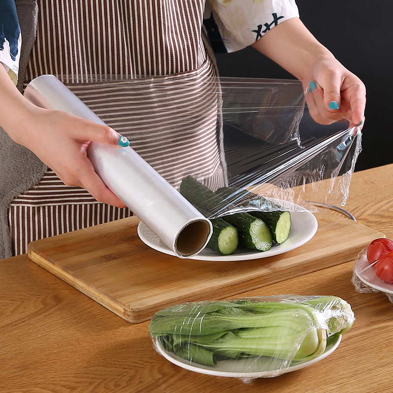 20米食品保鲜膜大卷家用厨房拉伸膜保鲜纸冰箱水果食品储藏食品膜