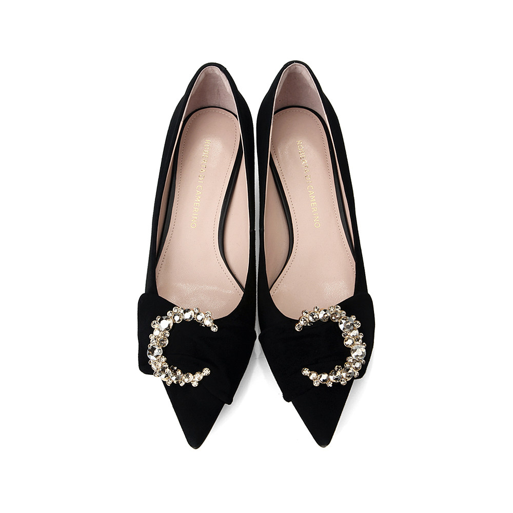 女鞋中低跟正装单鞋水钻舒适通勤rl97209 - robertadicamerino旗舰店