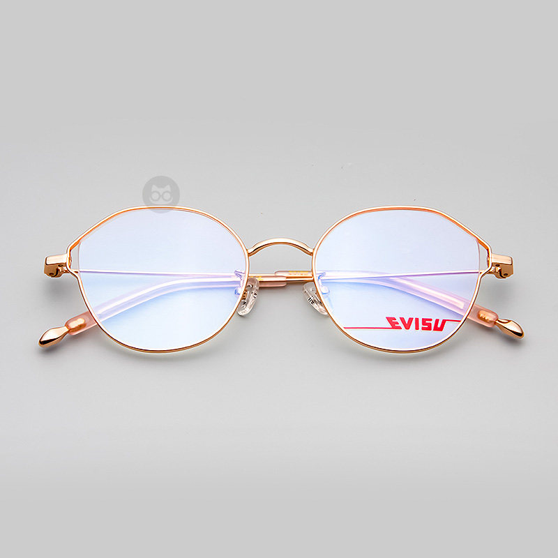 evisu1094福神近视近视眼眼镜架眼镜镜框蝴蝶金属超轻眼镜架