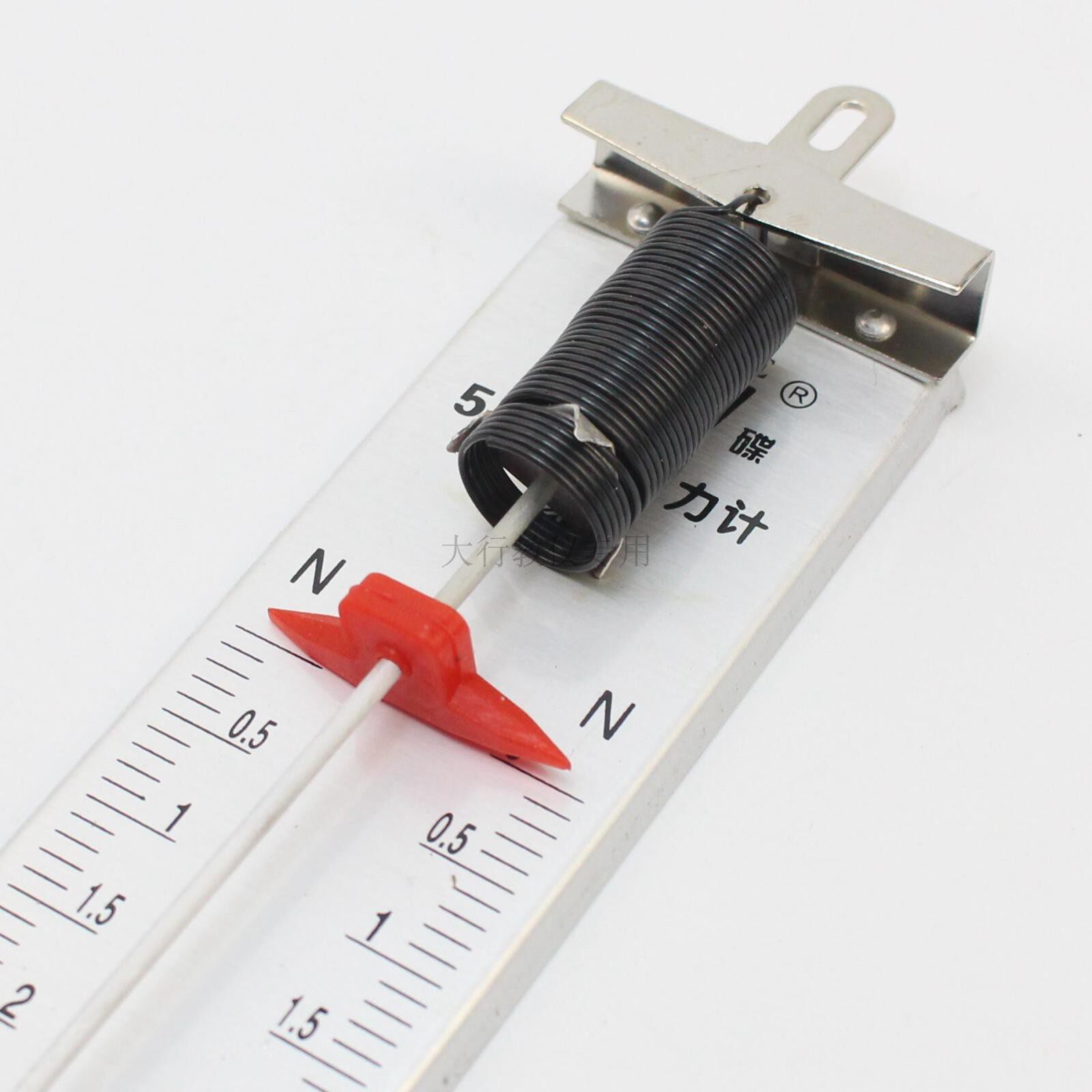 明森科教飞碟平板测力计5n铝制面板弹簧秤牛顿教学仪器