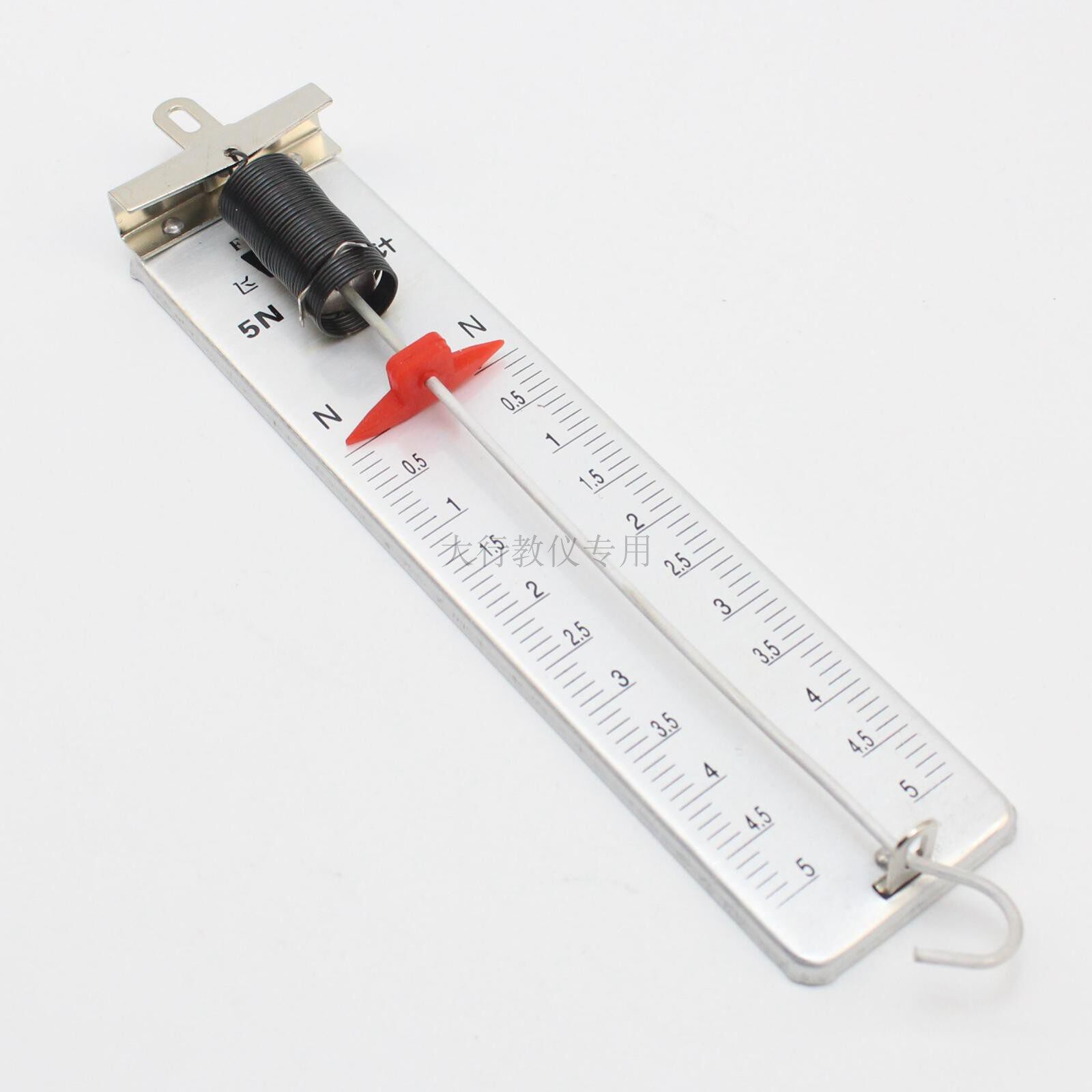 明森科教飞碟平板测力计5n铝制面板弹簧秤牛顿教学仪器