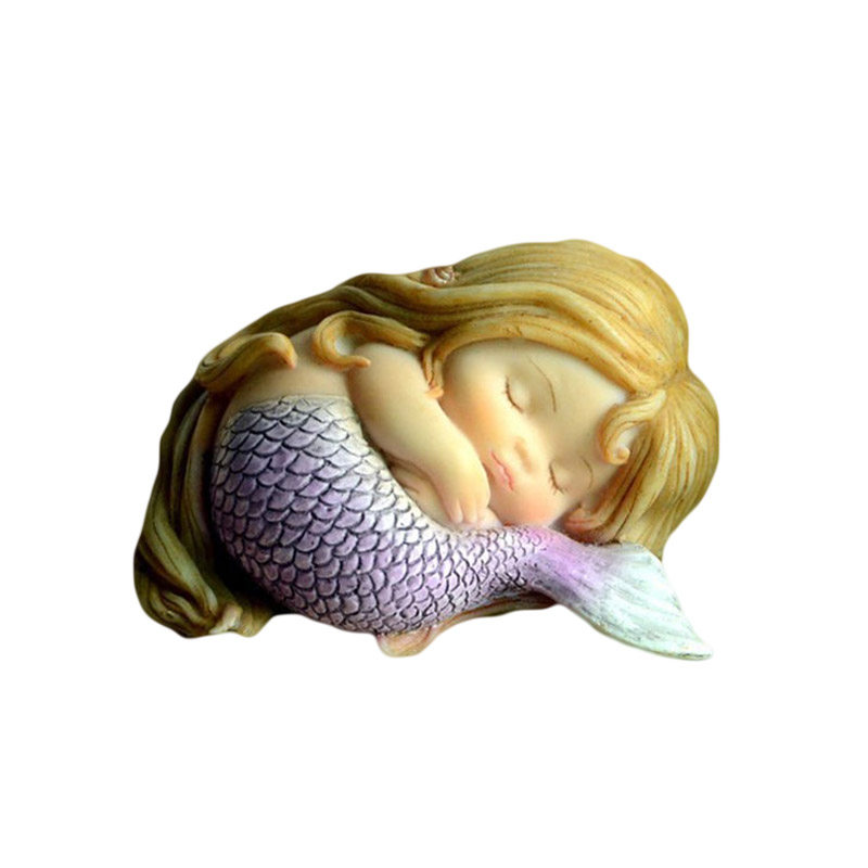 可爱美人鱼摆件蛋糕水族箱鱼缸造景花仙子办公桌面装饰女生日礼物