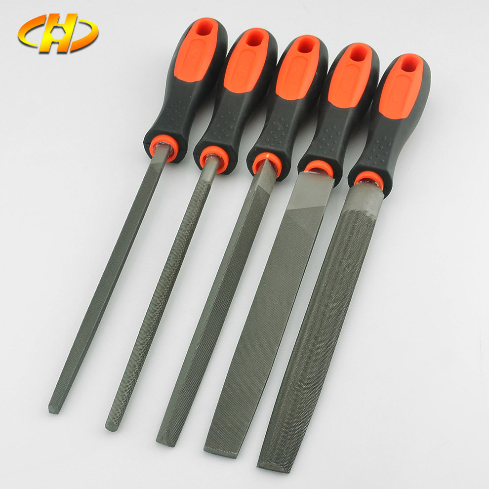 华丰巨箭钳工锉金刚锉中齿木工平扁锉平板锉半圆锉方锉三角锉锉刀