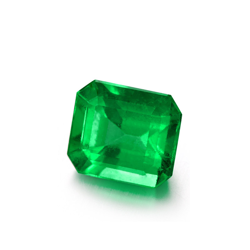 天然祖母绿裸石戒面 赞比亚原石翠绿色绿柱石彩宝定制戒指吊坠