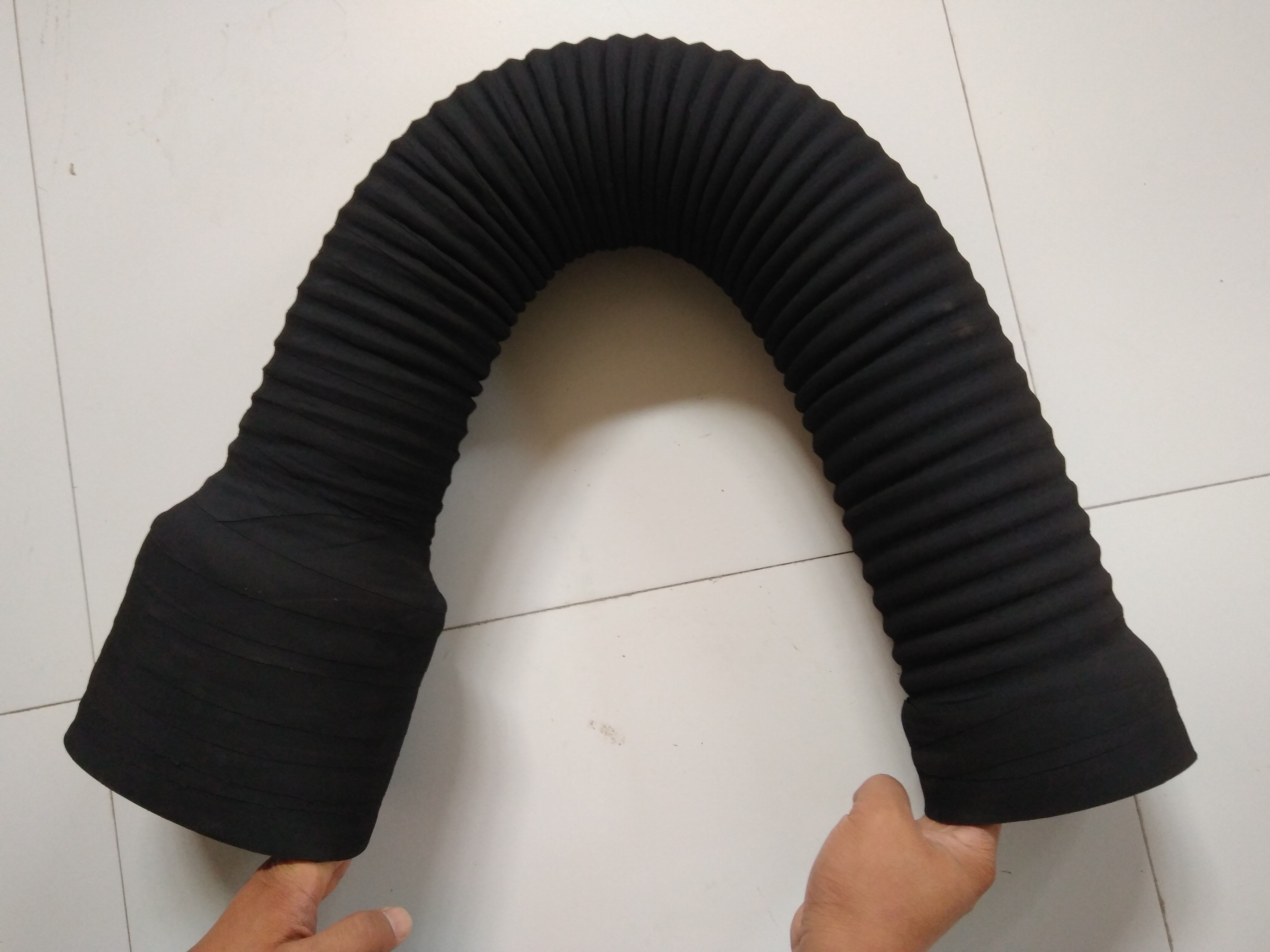 700mm 定制空滤进气软管空气进气管钢丝波纹橡胶管汽车进气管改装