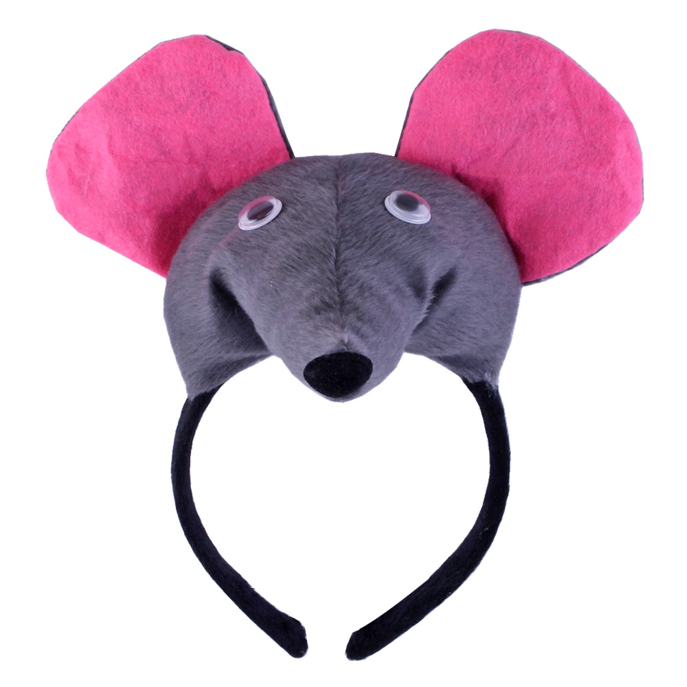 鼠年头饰小老鼠发箍百搭喜庆新年发卡可爱毛毡聚会装饰头箍