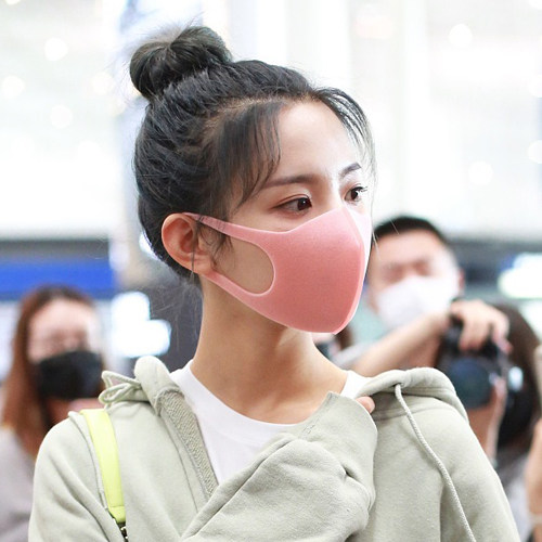 杨超越网红男女透气抖音白色粉色口罩mask海绵口罩