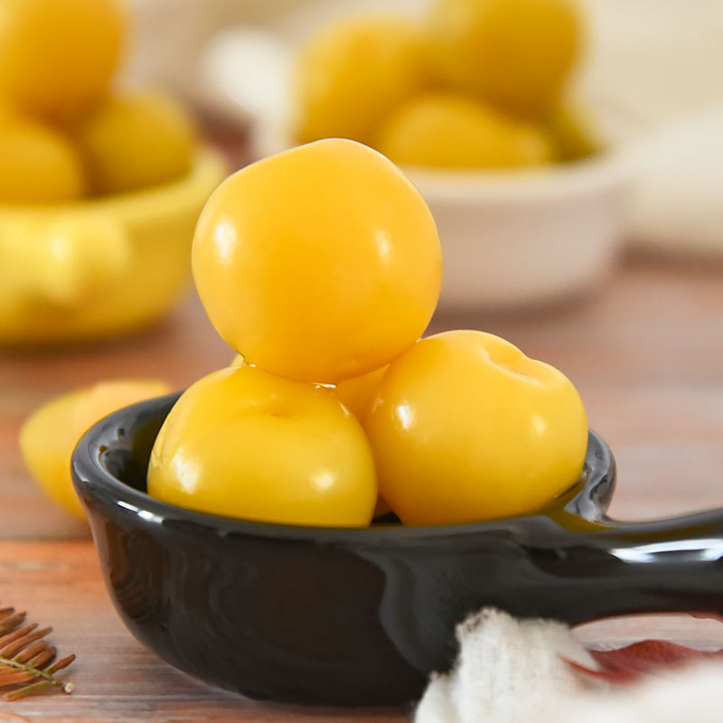 李子城隍酸料发记甜酸480g3瓶腌制罐头广西腌制